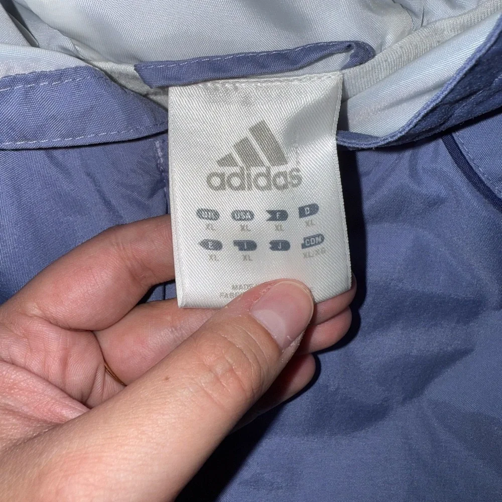 Vintage Adidas Tracksuit Jacket in a Pale Purple, Size XL - Picture 4 of 4